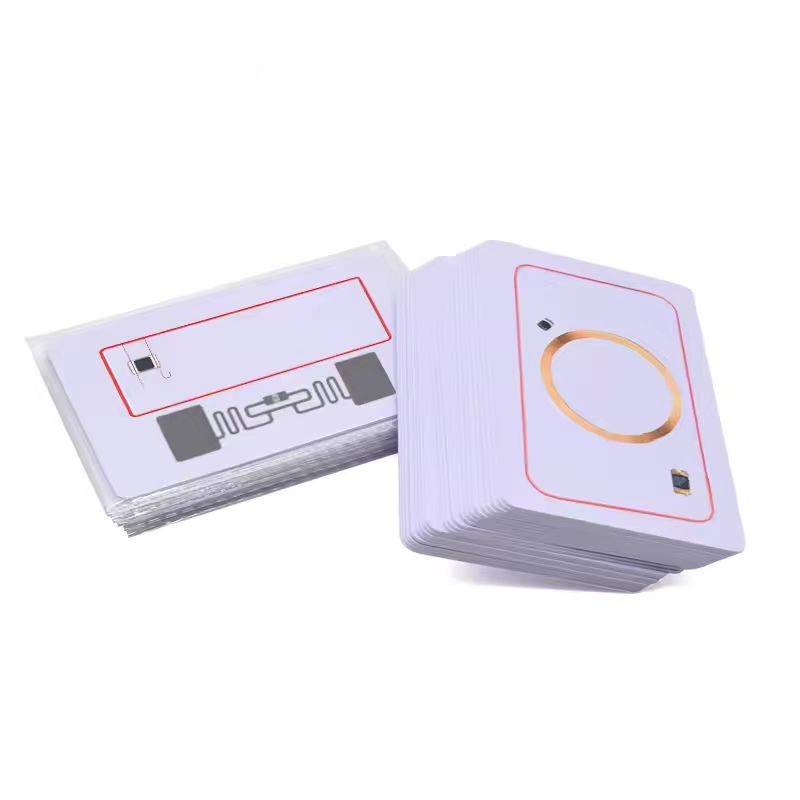 Tarjeta RFID compuesta de doble frecuencia de 13,56 MHz + 125 Khz con impresión personalizada para control de acceso