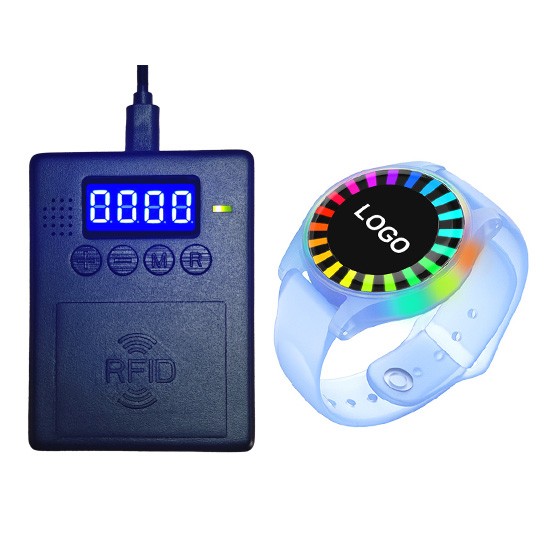 Pulseras RFID con recordatorio de tiempo de cuenta regresiva para control de acceso en atracciones con horario limitado
