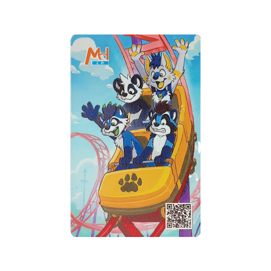 Tarjeta de juego de animación RFID personalizada, tarjeta láser cepillada en relieve de PVC