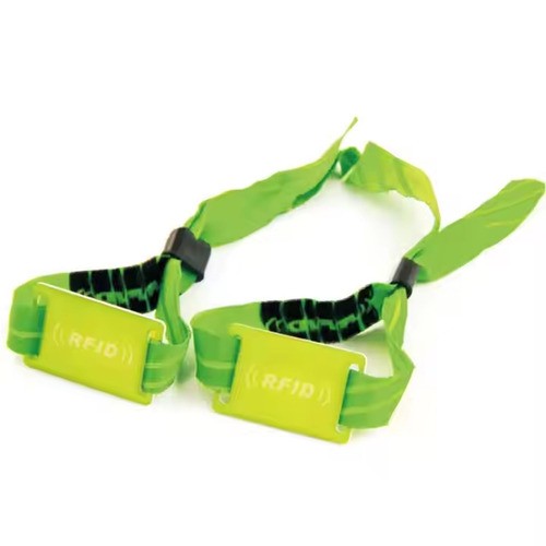 Pulsera RFID de poliéster ajustable de 13,56 MHz para eventos deportivos, musicales y sin efectivo.