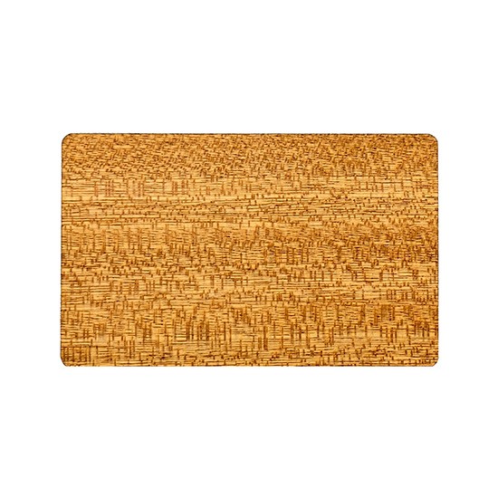 Tarjeta de llave de hotel de madera con grabado UV de logotipo personalizado de 125 Khz y 13,56 Mhz