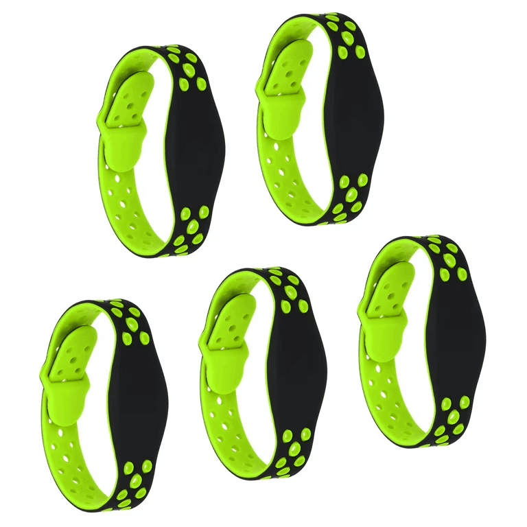 Pulsera NFC de silicona RFID de dos colores personalizada para eventos y control de acceso