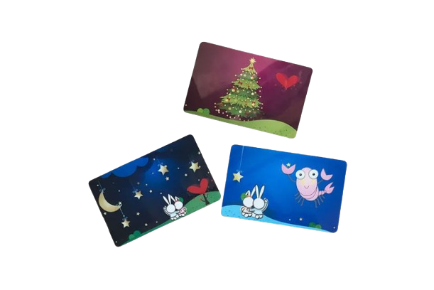 Tarjeta de luz LED NFC personalizada para control de acceso a parques de atracciones