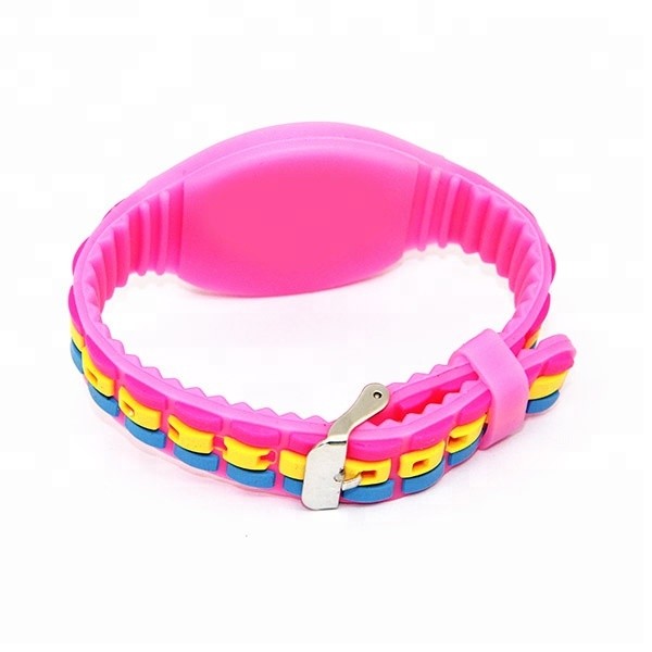 Pulsera de silicona RFID con color personalizado ajustable