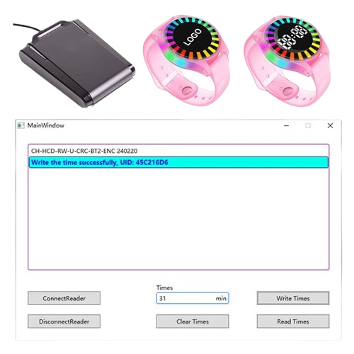 Pulseras RFID y pulseras de recordatorio por vibración con cuenta regresiva RFID