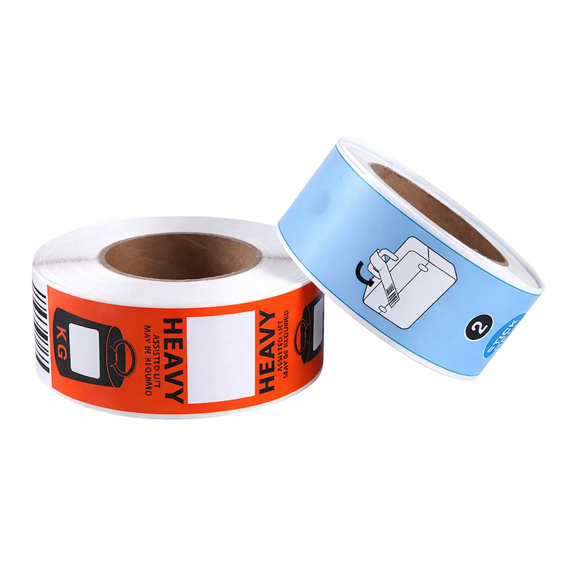 UHF RFID baggage tag label with adhesive backing