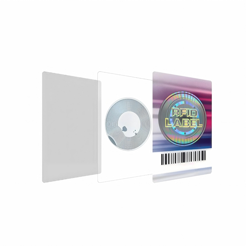 Custom printed hologram security label with NFC chip for brand protection