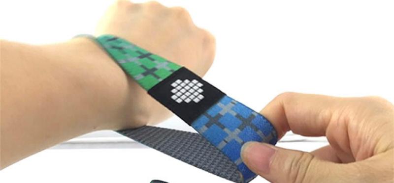 Custom elastic RFID wristband for event access control