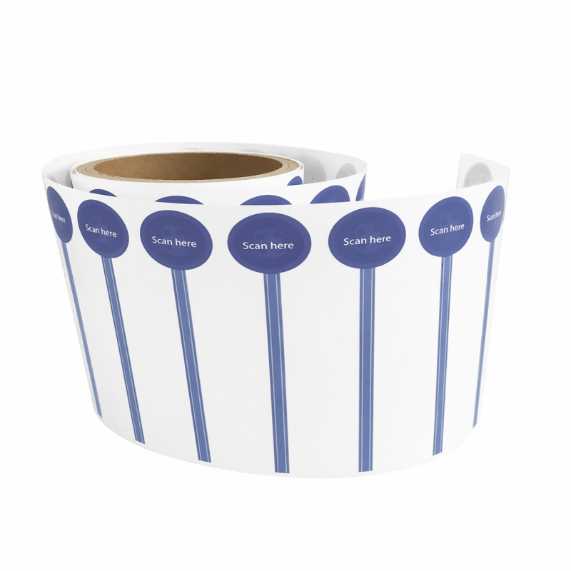 customer scanning NFC wine label for authentication