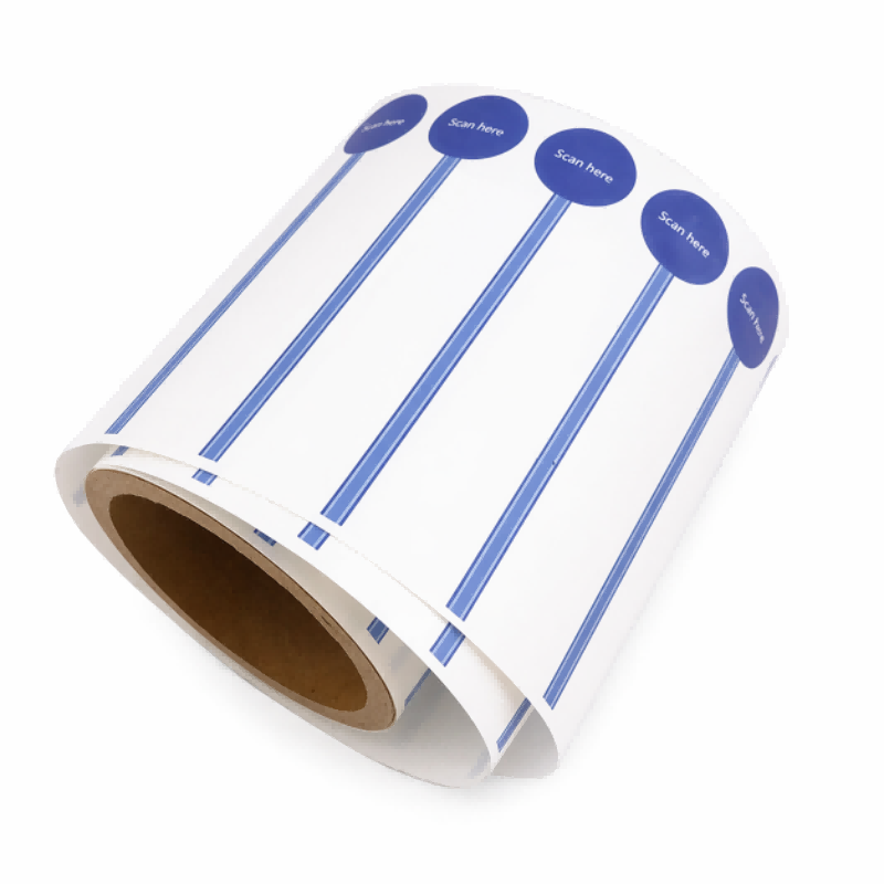 anti tamper NFC wine bottle label close up detail