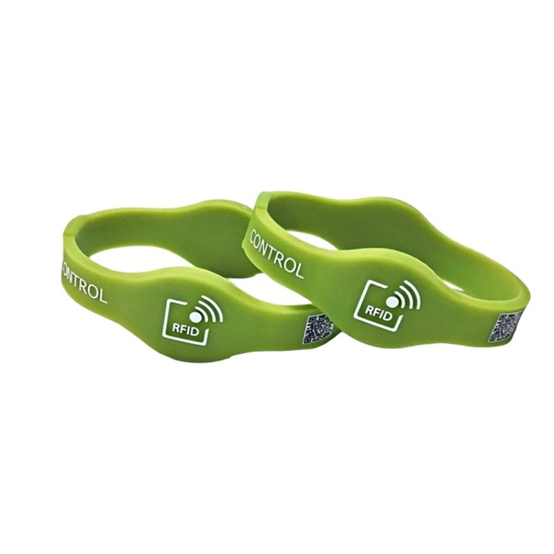 Adjustable RFID silicone wristband available in various sizes