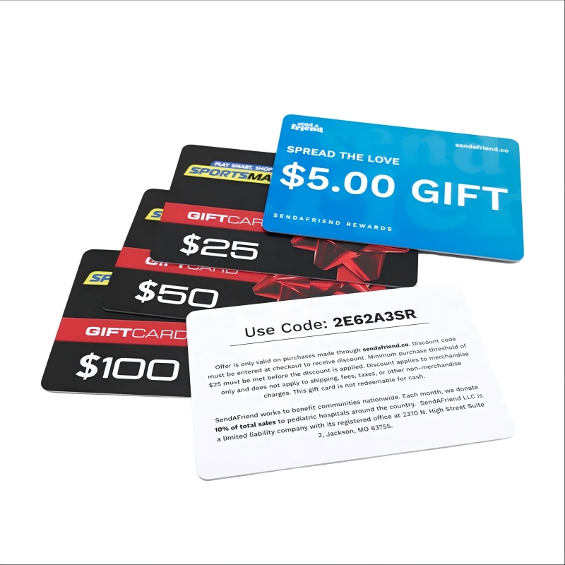 Personalized Gift Cards with QR Code and Serial Number