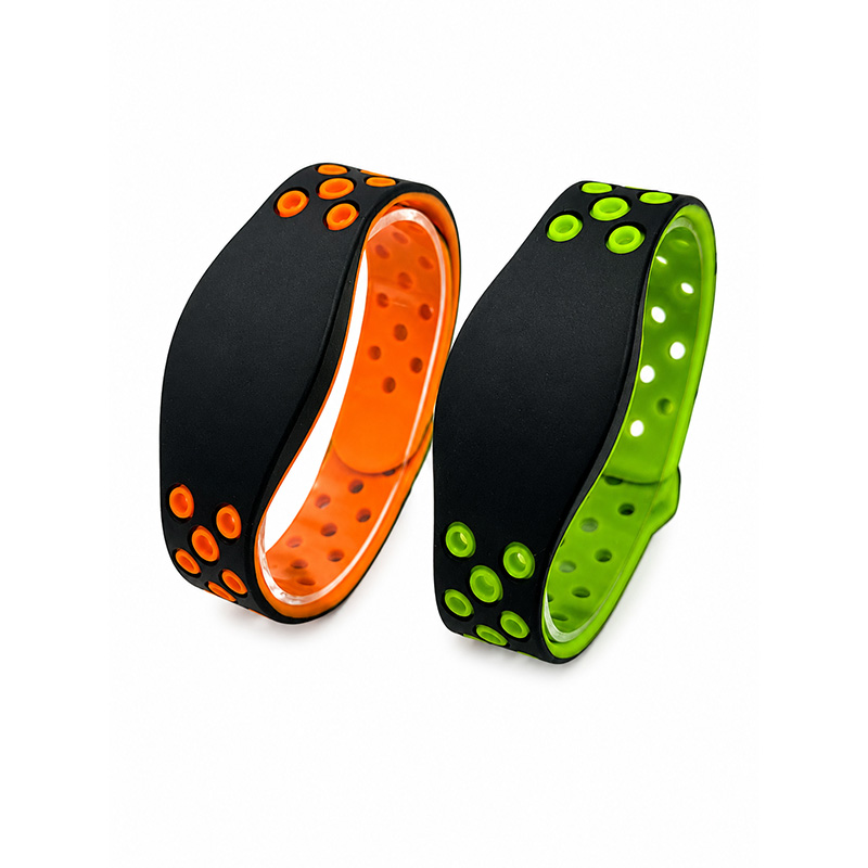 Waterproof sport style RFID silicone wristbands for water parks gyms and cashless payment systems
