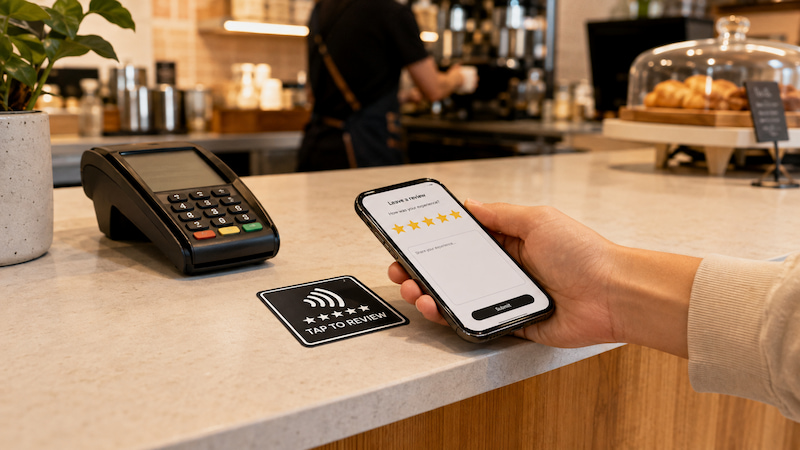 Custom NFC Review Sticker