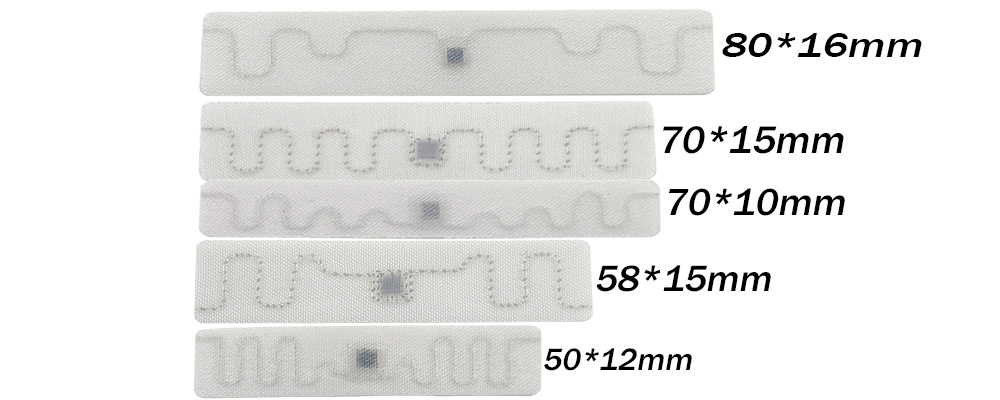 Printable UHF RFID laundry tags for linens uniforms and reusable textiles