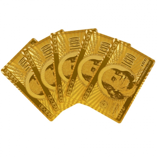 tarjetas de papel de oro