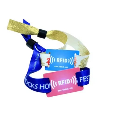 Pulsera de poliéster RFID ajustable